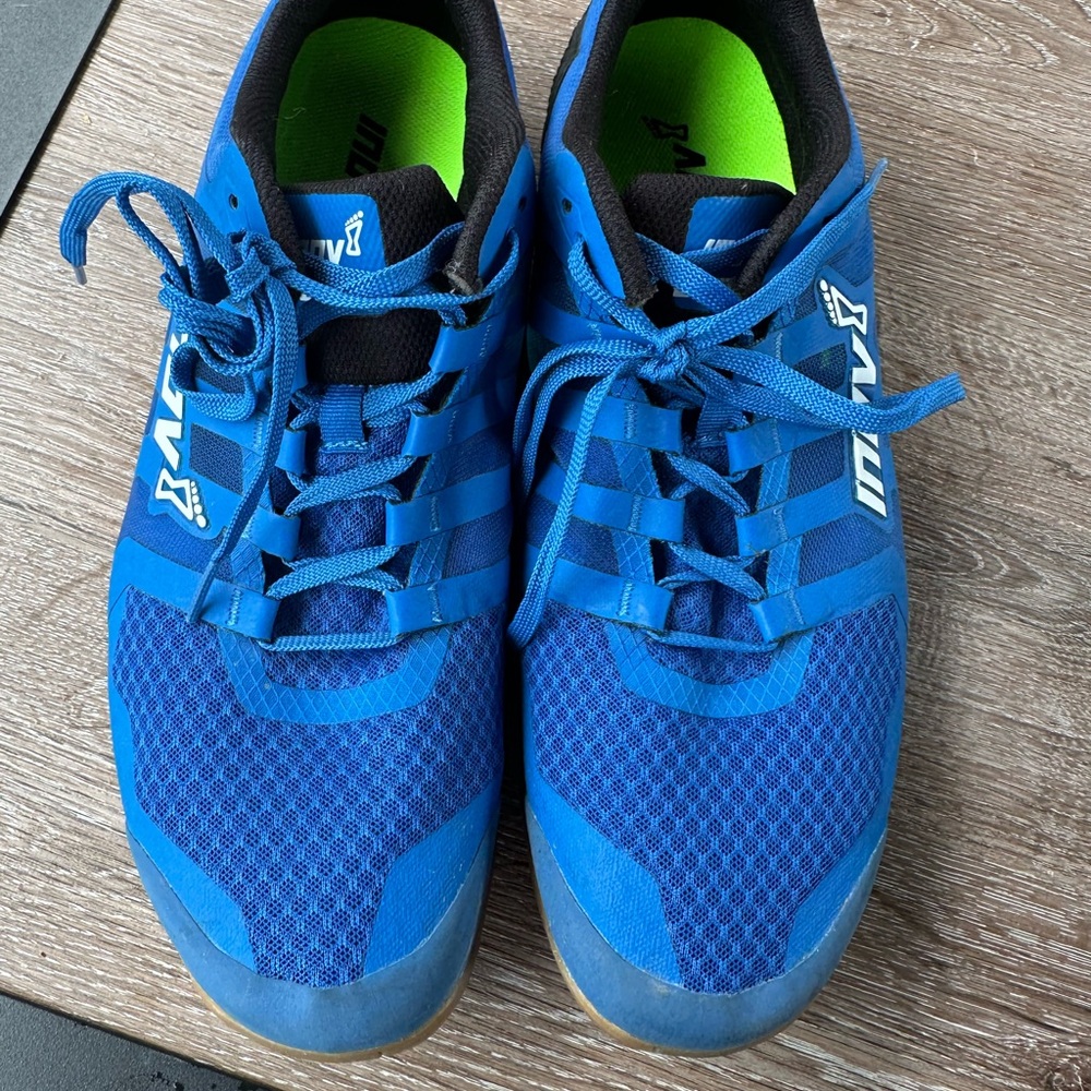 Inov-8 Blue and Green Running Shoes